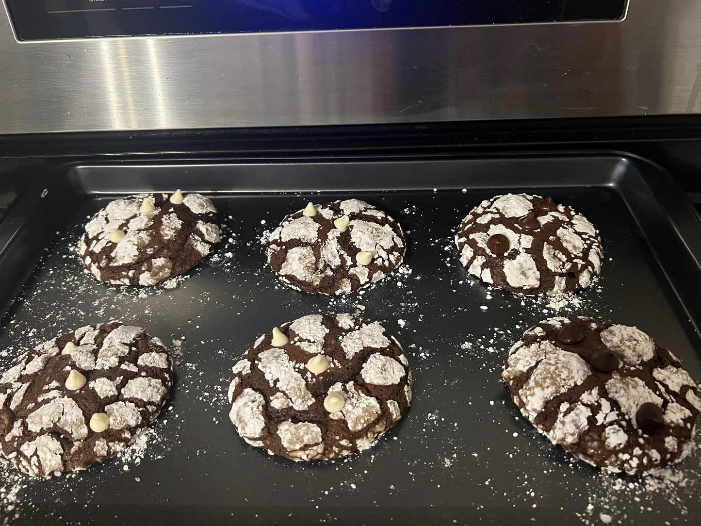 Chocolate snowball cookies